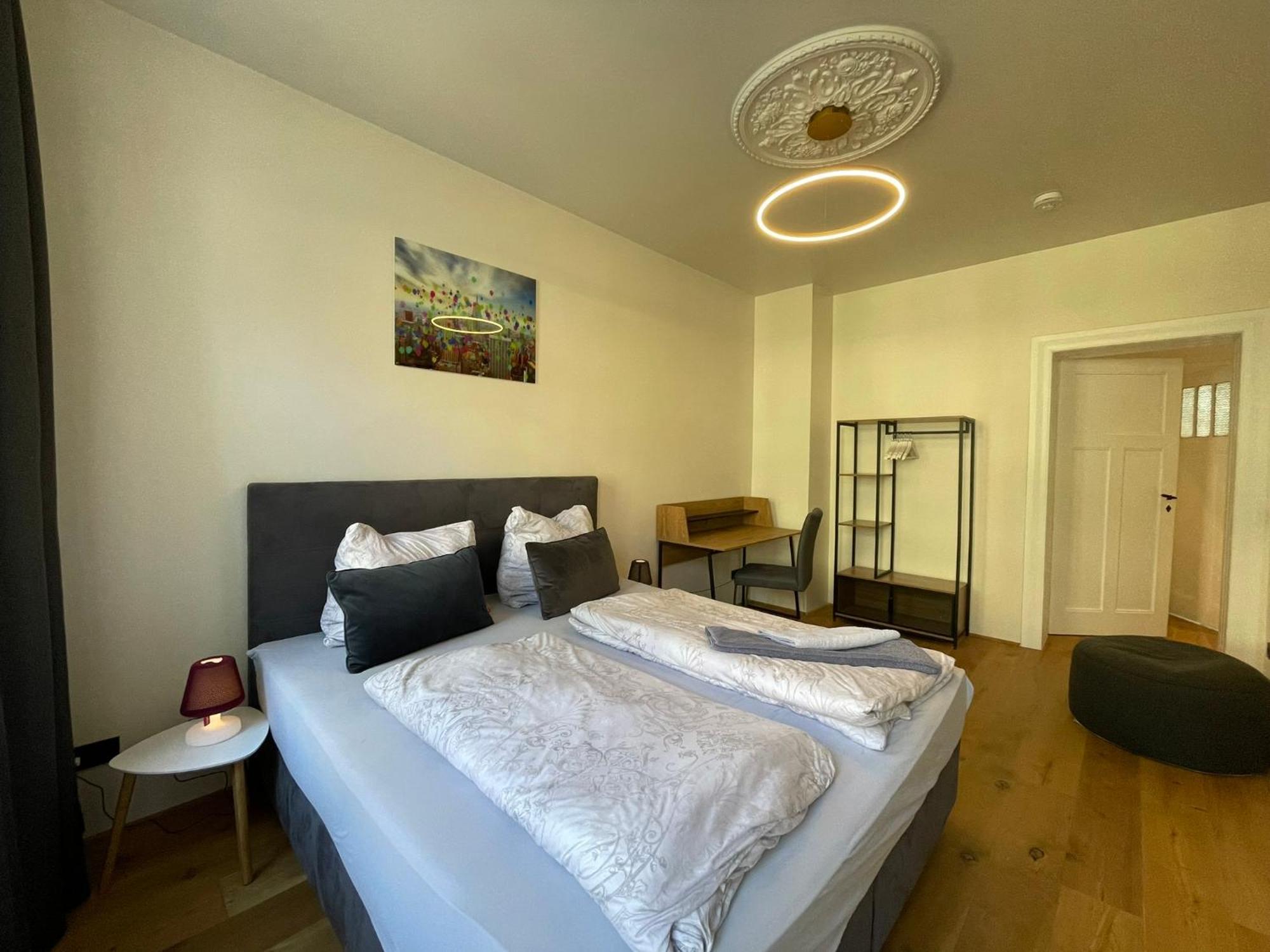 Soul-Apartment Balkon Privatparkplatz 2 Boxspringbetten 55Zoll Tv Wlan Лейпциг Экстерьер фото