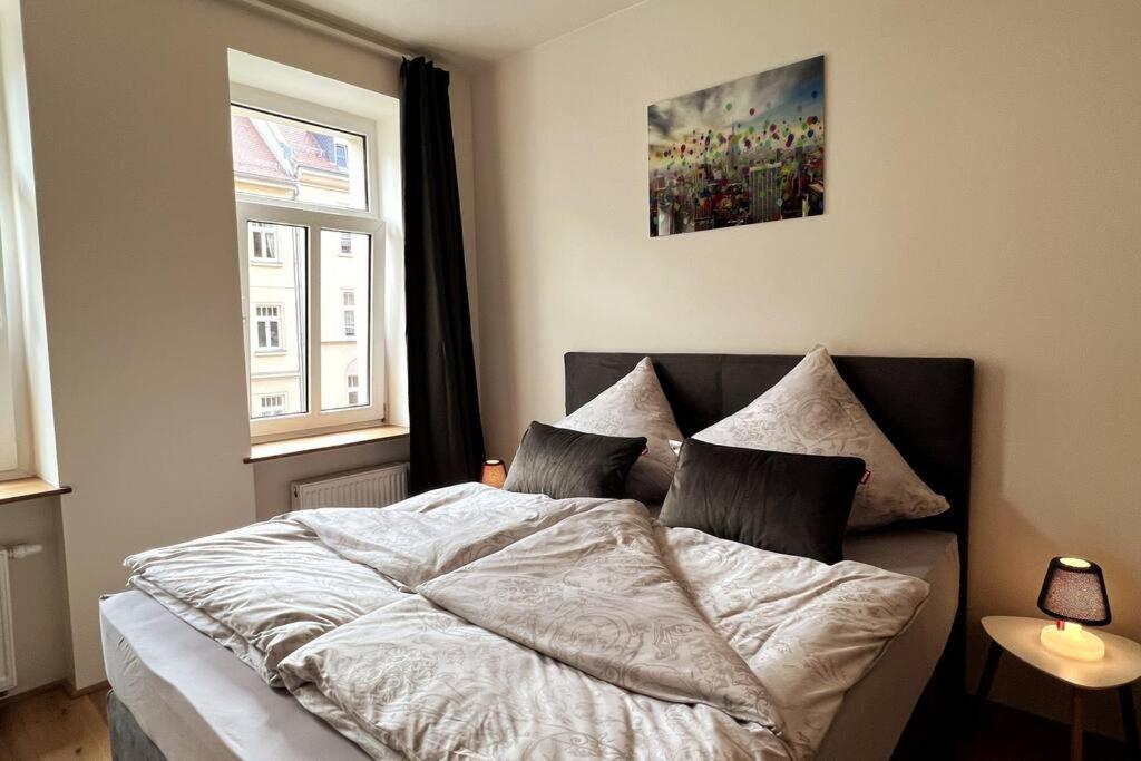 Soul-Apartment Balkon Privatparkplatz 2 Boxspringbetten 55Zoll Tv Wlan Лейпциг Экстерьер фото
