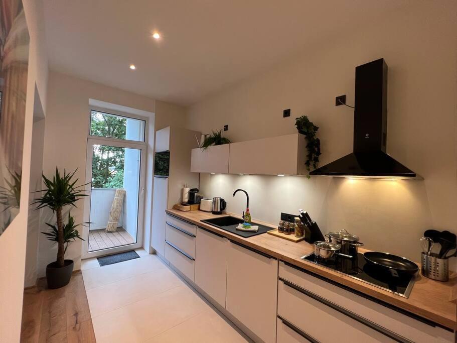 Soul-Apartment Balkon Privatparkplatz 2 Boxspringbetten 55Zoll Tv Wlan Лейпциг Экстерьер фото