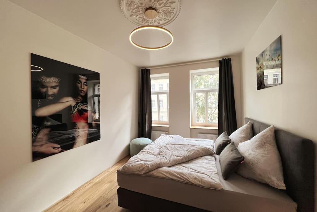 Soul-Apartment Balkon Privatparkplatz 2 Boxspringbetten 55Zoll Tv Wlan Лейпциг Экстерьер фото